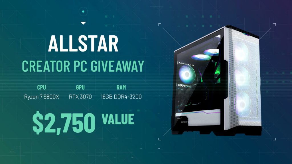 online contests, sweepstakes and giveaways - Allstar | $2,750 RTX 3070 Gaming PC Giveaway - Vast | Expand Your Reach
